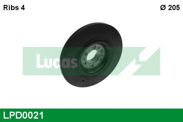 LUCAS ENGINE DRIVE LPD0021 Ремінний шків, колінчастий вал