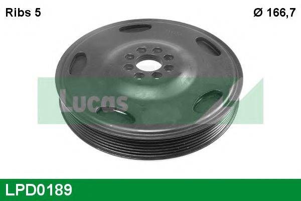 LUCAS ENGINE DRIVE LPD0189 Ремінний шків, колінчастий вал