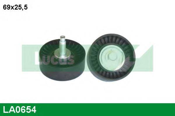LUCAS ENGINE DRIVE LA0654 Паразитний / провідний ролик, полікліновий ремінь