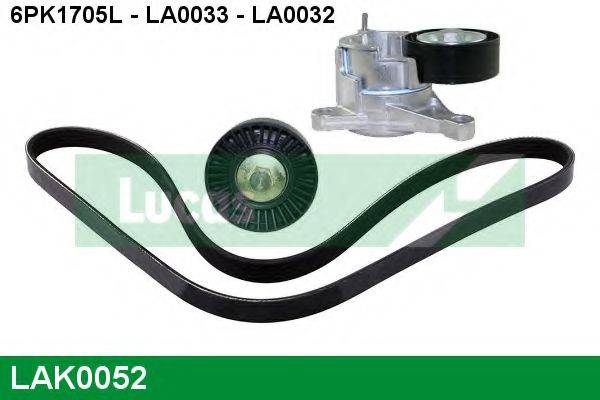 LUCAS ENGINE DRIVE LAK0052 Полікліновий ремінний комплект