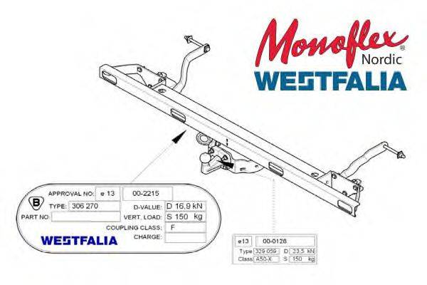 MONOFLEX 306330 Причіпне обладнання