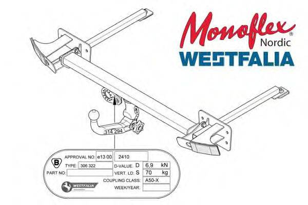 MONOFLEX 306323 Причіпне обладнання