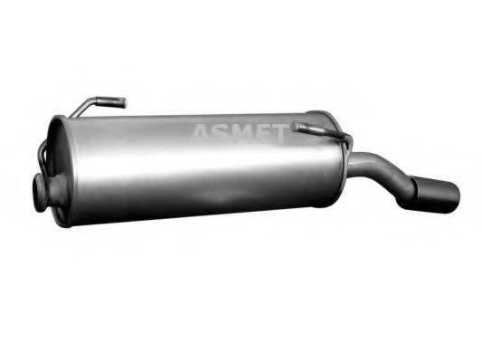 ASMET 08062 Глушник вихлопних газів кінцевий