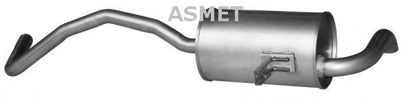 ASMET 10114 Глушник вихлопних газів кінцевий