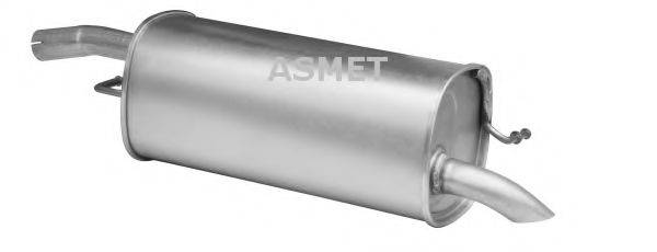 ASMET 07180 Глушник вихлопних газів кінцевий