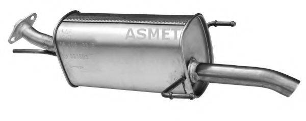 ASMET 05173 Глушник вихлопних газів кінцевий
