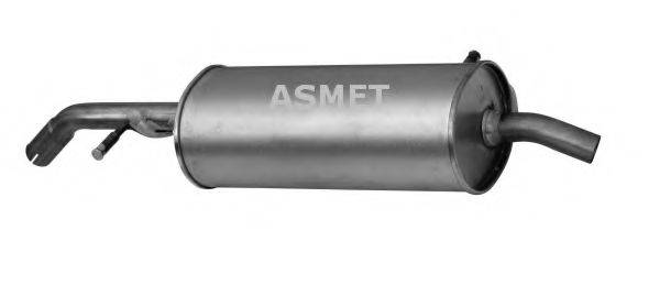ASMET 09061 Глушник вихлопних газів кінцевий