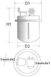 ROVER WJN10015 Паливний фільтр