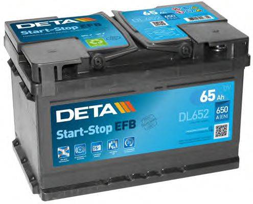 DETA DL652 Стартерна акумуляторна батарея; Стартерна акумуляторна батарея
