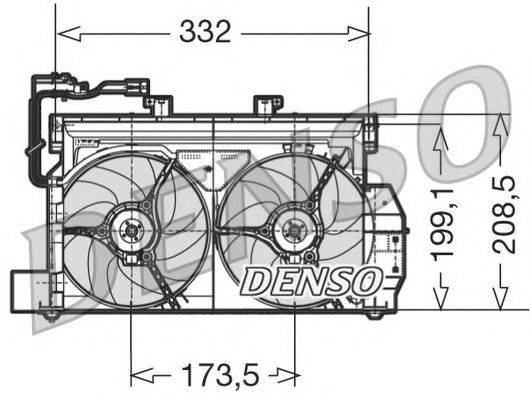 NPS DER07001 Вентилятор, охолодження двигуна