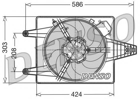 NPS DER13010 Вентилятор, охолодження двигуна