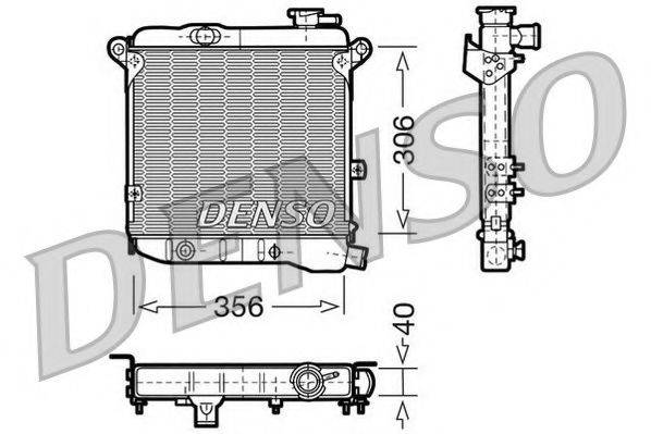 NPS DRM09002 Радіатор, охолодження двигуна