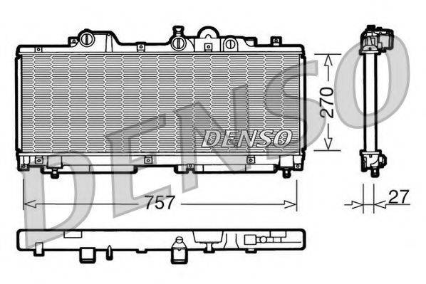 NPS DRM09091 Радіатор, охолодження двигуна
