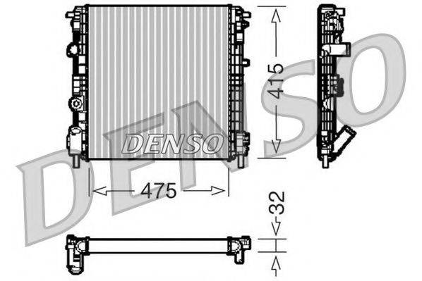 NPS 232523 Радіатор, охолодження двигуна