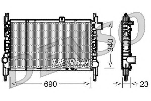 NPS DRM44003 Радіатор, охолодження двигуна
