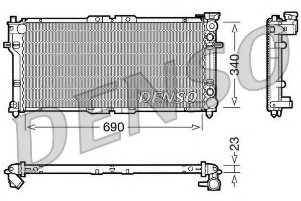 NPS DRM44004 Радіатор, охолодження двигуна