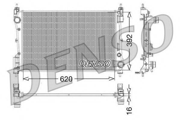 NPS DRM09114 Радіатор, охолодження двигуна