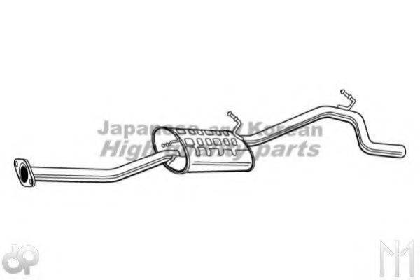 ASHUKI K06511 Глушник вихлопних газів кінцевий