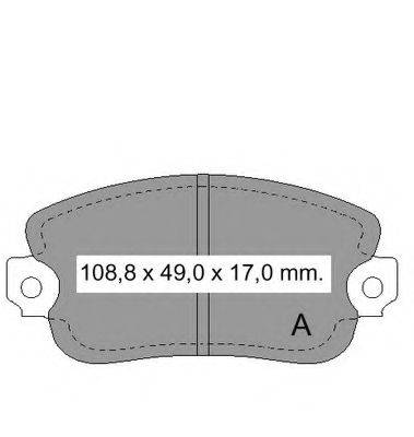 VEMA 831030 Комплект гальмівних колодок, дискове гальмо