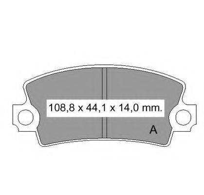 VEMA 831310 Комплект гальмівних колодок, дискове гальмо