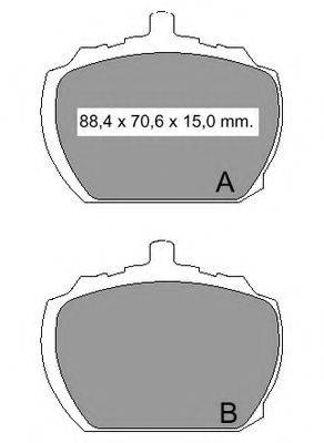 VEMA 20365 Комплект гальмівних колодок, дискове гальмо