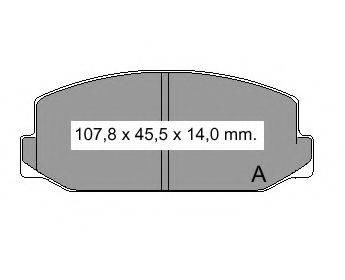 VEMA 20599 Комплект гальмівних колодок, дискове гальмо