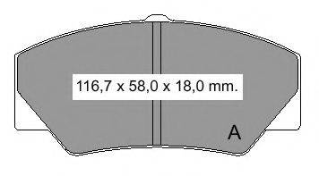 VEMA 21141 Комплект гальмівних колодок, дискове гальмо