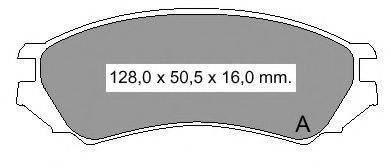 VEMA 834120 Комплект гальмівних колодок, дискове гальмо