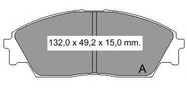VEMA 21323 Комплект гальмівних колодок, дискове гальмо