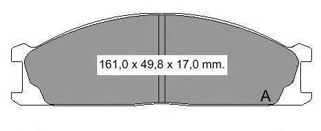 VEMA 835270 Комплект гальмівних колодок, дискове гальмо