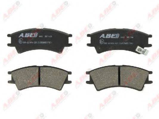 ABE C10525ABE Комплект гальмівних колодок, дискове гальмо