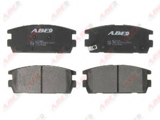 ABE C20506ABE Комплект гальмівних колодок, дискове гальмо