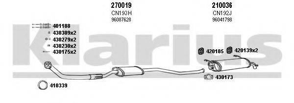 KLARIUS 180091E Система випуску ОГ