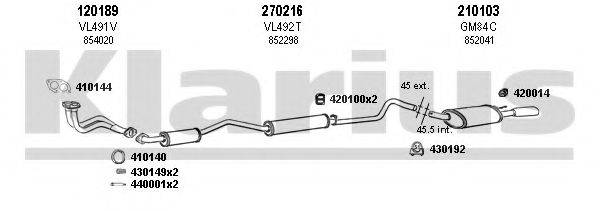KLARIUS 390571E Система випуску ОГ