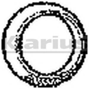 KLARIUS 410316 Прокладка, труба вихлопного газу