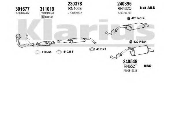 KLARIUS 720206E Система випуску ОГ