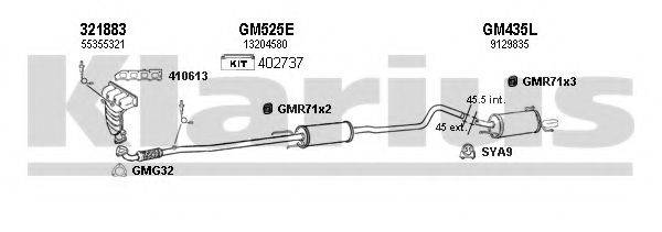 KLARIUS 391323U Система випуску ОГ