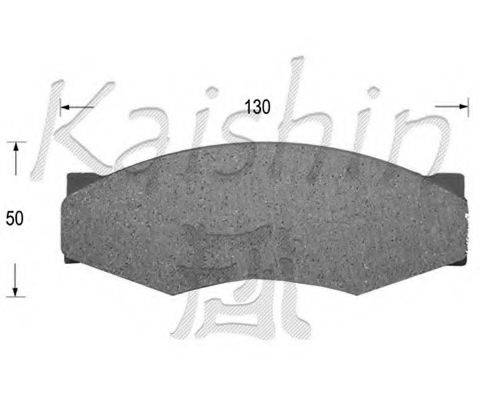 KAISHIN D1025 Комплект гальмівних колодок, дискове гальмо
