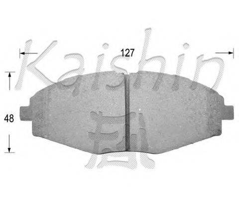 KAISHIN FK11144 Комплект гальмівних колодок, дискове гальмо