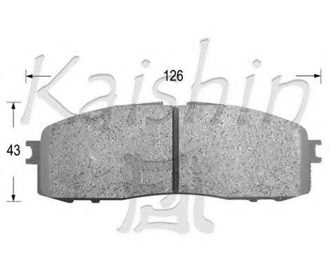 KAISHIN D2062 Комплект гальмівних колодок, дискове гальмо