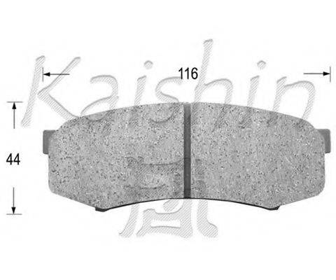 KAISHIN FK2090 Комплект гальмівних колодок, дискове гальмо