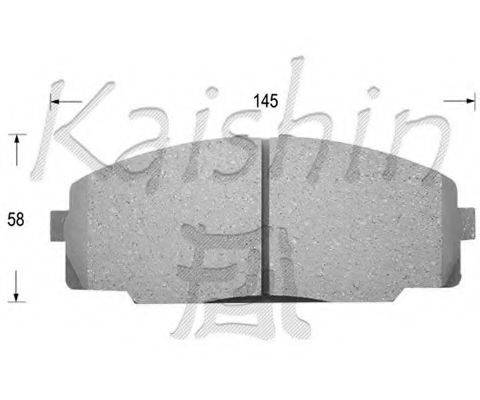 KAISHIN FK2104 Комплект гальмівних колодок, дискове гальмо