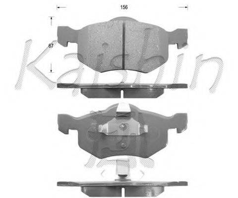 KAISHIN D3114 Комплект гальмівних колодок, дискове гальмо