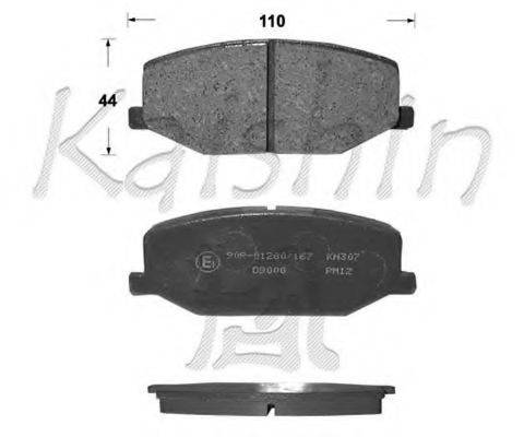KAISHIN D9000 Комплект гальмівних колодок, дискове гальмо