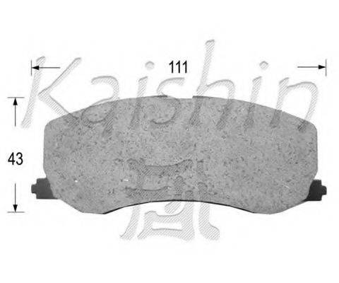 KAISHIN D9015 Комплект гальмівних колодок, дискове гальмо