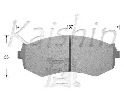 KAISHIN FK1154 Комплект гальмівних колодок, дискове гальмо