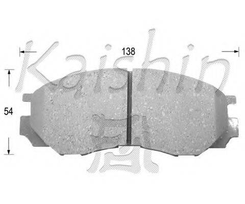 KAISHIN FK6081 Комплект гальмівних колодок, дискове гальмо