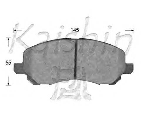 KAISHIN FK6108 Комплект гальмівних колодок, дискове гальмо