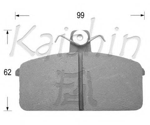 KAISHIN FK9056 Комплект гальмівних колодок, дискове гальмо