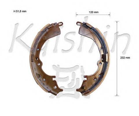 KAISHIN K2335 Комплект гальмівних колодок